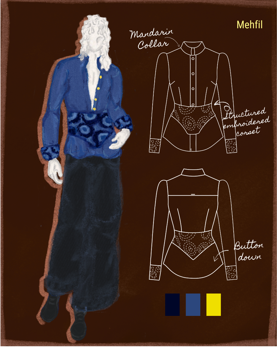 MEHFIL Shirt with corset